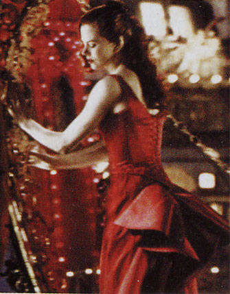 satine red dress moulin rouge